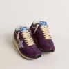 Herren-Marathon mit violettem Nylon-Obermaterial und weißem Stern