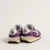 Herren-Marathon mit violettem Nylon-Obermaterial und weißem Stern
