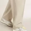 Herren-Marathon mit weißem Nylon-Obermaterial und silbernem Stern