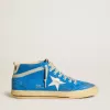 Herren-Mid-Star aus Wildleder mit metallischem Lederstern und Lederfersenlasche