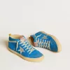 Herren-Mid-Star aus Wildleder mit metallischem Lederstern und Lederfersenlasche