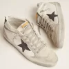 Herren Mid Star weiß mit schwarzem Stern