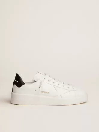 Herren-Purestar mit Lederstern und schwarzer Lederferse