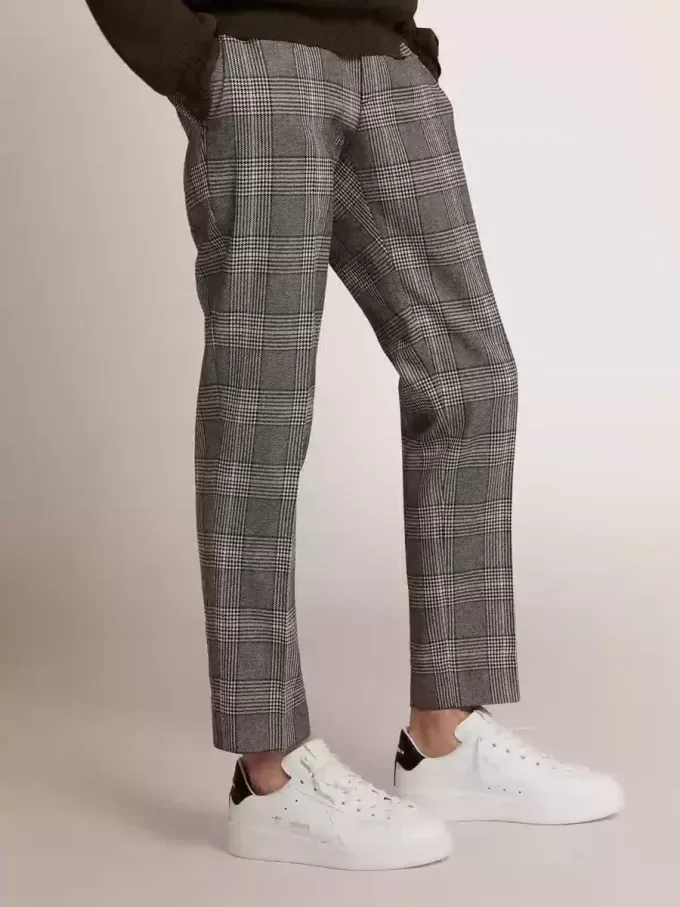 Herren-Purestar mit Lederstern und schwarzer Lederferse