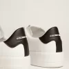 Herren-Purestar mit Lederstern und schwarzer Lederferse