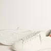 Herren-Purestar mit weißem Lederstern und orangefarbener Fersenlasche