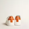 Herren-Purestar mit weißem Lederstern und orangefarbener Fersenlasche