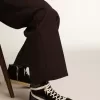 Herren-Slide Penstar aus schwarzem Wildleder mit schwarzem Stern und weißem Blitz