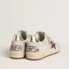 Herren-Sneaker „Ball Star” aus Nubukleder mit Krokodilprägung und burgunderrotem Wildlederstern Herren-Sneaker „Ball Star” aus Nubukleder mit Krokodilprägung und burgunderrotem Wildlederstern