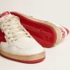 Herren-Sneaker „Ball Star” aus weißem Leder