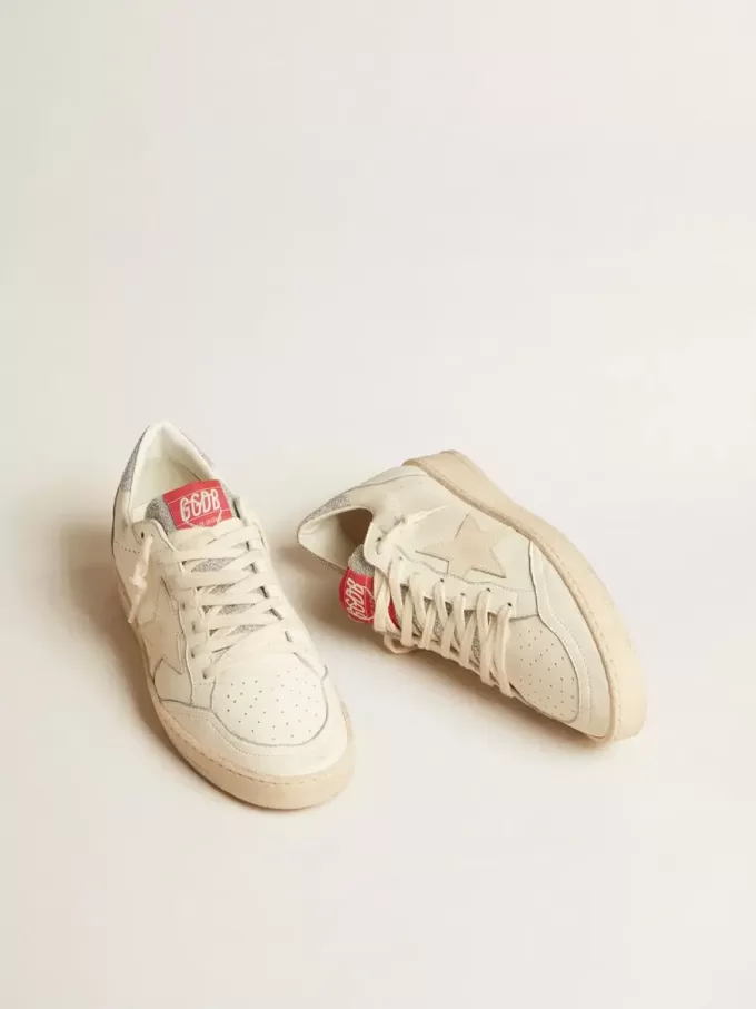 Herren-Sneaker „Ball Star LTD” aus Nappaleder mit weißem Stern und Fersenlasche mit Swarovski-Kristallen Herren-Sneaker „Ball Star LTD” aus Nappaleder mit weißem Stern und Fersenlasche mit Swarovski-Kristallen