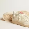 Herren-Sneaker „Ball Star LTD” aus Nappaleder mit weißem Stern und Fersenlasche mit Swarovski-Kristallen Herren-Sneaker „Ball Star LTD” aus Nappaleder mit weißem Stern und Fersenlasche mit Swarovski-Kristallen