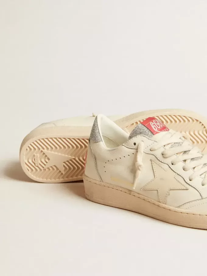 Herren-Sneaker „Ball Star LTD” aus Nappaleder mit weißem Stern und Fersenlasche mit Swarovski-Kristallen Herren-Sneaker „Ball Star LTD” aus Nappaleder mit weißem Stern und Fersenlasche mit Swarovski-Kristallen