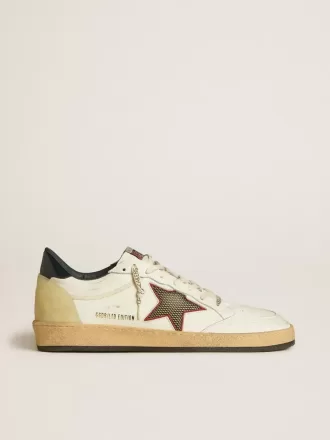 Herren-Sneaker Ball Star LTD mit Mesh-Stern und mitternachtsblauem Leder-Fersenriemen