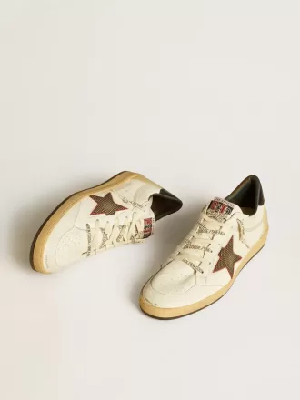 Herren-Sneaker Ball Star LTD mit Mesh-Stern und mitternachtsblauem Leder-Fersenriemen
