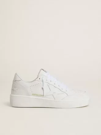 Herren-Sneaker „Ball Star” mit weißem Lederstern und Fersenlasche