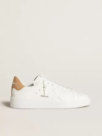 Herren-Sneaker Purestar mit Lederstern und Fersenlasche aus Leder mit Krokodilprägung