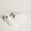 Herren-Sneaker Purestar mit Lederstern und Fersenlasche aus Leder mit Krokodilprägung