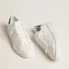 Herren-Sneaker Purestar mit weißem Lederstern und dunkelgrüner Fersenlasche