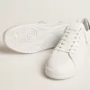 Herren-Sneaker Purestar mit weißem Lederstern und dunkelgrüner Fersenlasche