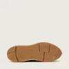 Herren-Sneaker „Running Sole” aus dunkelblauem Nappaleder und schwarzem Nylon mit silbernem Stern