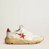 Herren-Sneaker „Running Sole” mit Lederstern und Fersenlasche mit rotem Aufdruck