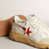 Herren-Sneaker „Running Sole” mit Lederstern und Fersenlasche mit rotem Aufdruck