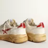 Herren-Sneaker „Running Sole” mit Lederstern und Fersenlasche mit rotem Aufdruck