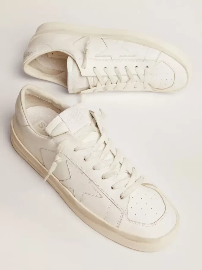 Herren-Sneaker Stardan aus weißem Leder