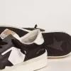 Herren-Sneaker Stardan aus weißem und schwarzem Leder