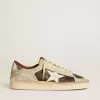 Herren-Sneaker „Stardan” aus Wildleder und Leder mit Lederstern und metallischer Fersenlasche