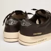 Herren-Sneaker Stardan komplett aus schwarzem Leder