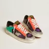 Herren-Sneaker Stardan LAB aus Lackleder und Mesh mit Gummistern