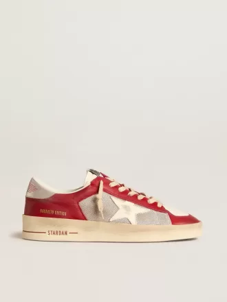 Herren-Sneaker Stardan LTD aus Mesh und Nubukleder mit Nappa-Stern und Lederlasche an der Ferse