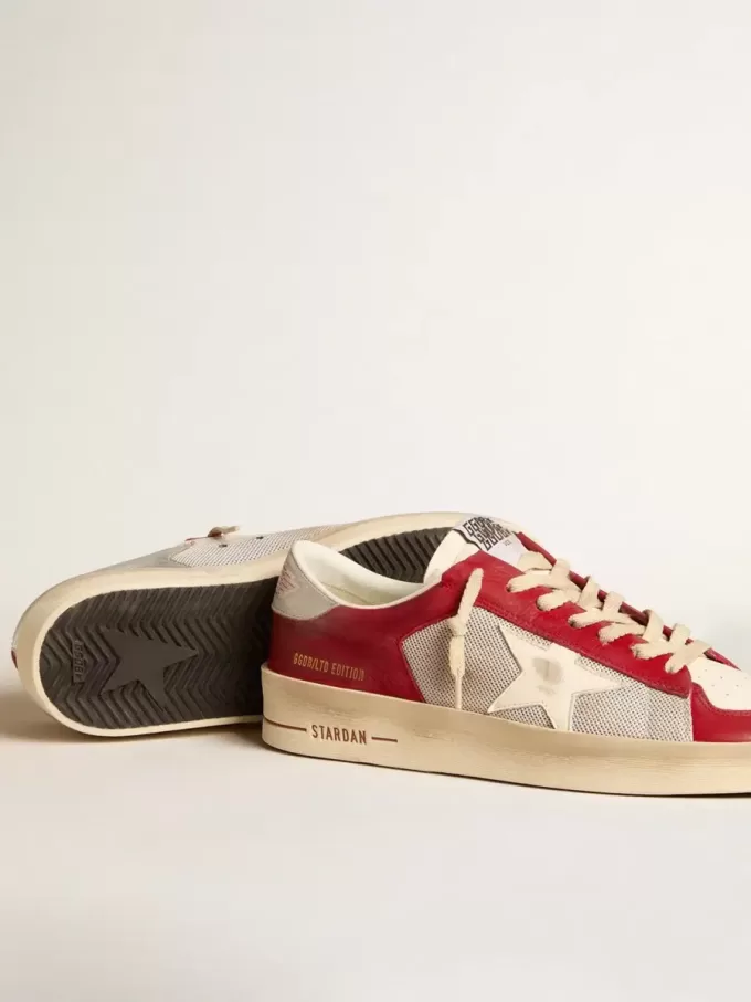 Herren-Sneaker Stardan LTD aus Mesh und Nubukleder mit Nappa-Stern und Lederlasche an der Ferse Herren-Sneaker Stardan LTD aus Mesh und Nubukleder mit Nappa-Stern und Lederlasche an der Ferse