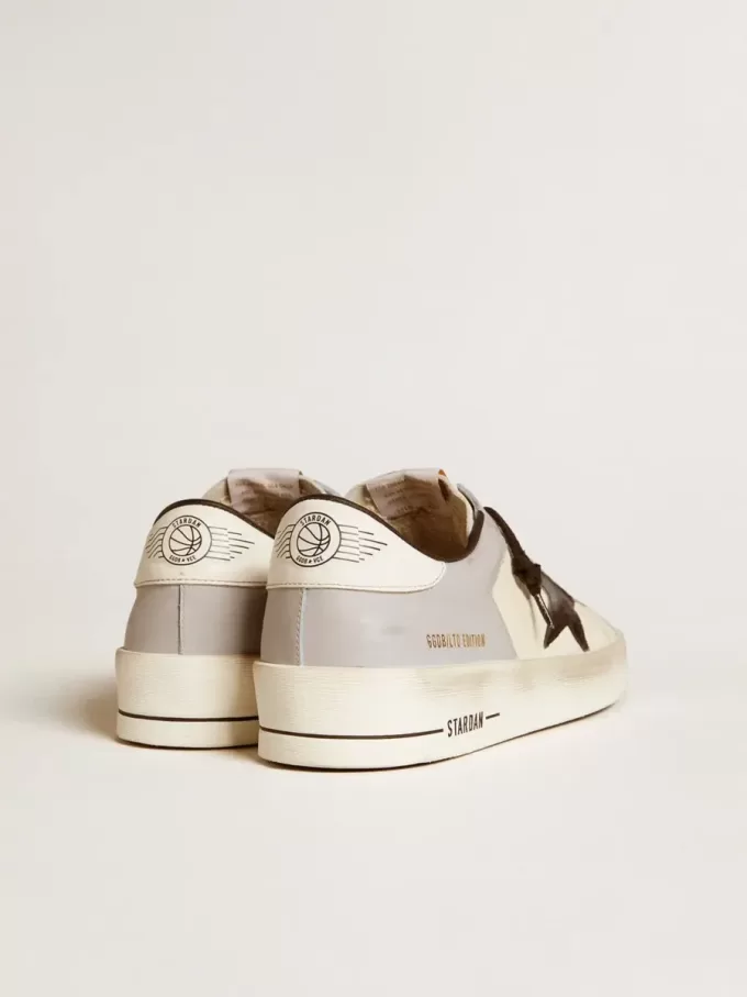 Herren-Sneaker Stardan LTD aus Nappa und Leder mit Stern aus Wildleder und Fersenlasche aus Leder