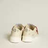 Herren-Sneaker Stardan LTD aus Wildleder mit Stern und Fersenlasche aus weißem Lackleder