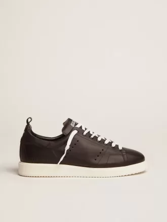 Herren-Sneaker „Starter” aus Leder mit Stern-Print auf der Fersenlasche