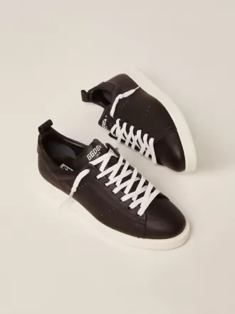 Herren-Sneaker „Starter” aus Leder mit Stern-Print auf der Fersenlasche