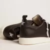 Herren-Sneaker „Starter” aus Leder mit Stern-Print auf der Fersenlasche