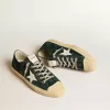 Herren-Sneaker V-Star aus dunkelgrünem Wildleder mit weißem Lederstern