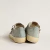 Herren-Sneaker V-Star aus hellblauem Canvas mit taubengrauem Lederstern