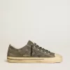 Herren-Sneaker V-Star aus schwarzem Wildleder mit schwarzem Lederstern