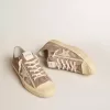 Herren-Sneaker V-Star aus taubengrauem Wildleder mit hellgrauem Lederstern