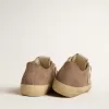 Herren-Sneaker V-Star aus taubengrauem Wildleder mit weißem Nappalederstern