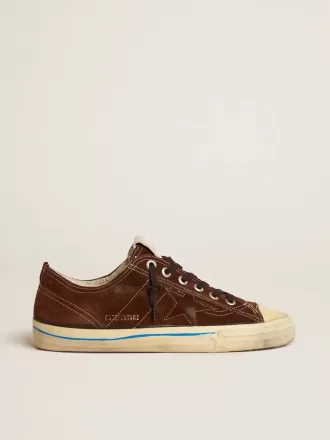 Herren-Sneaker V-Star LTD aus dunkelbraunem Wildleder mit farblich abgestimmtem Stern