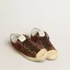 Herren-Sneaker V-Star LTD aus dunkelbraunem Wildleder mit farblich abgestimmtem Stern
