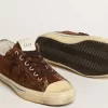 Herren-Sneaker V-Star LTD aus dunkelbraunem Wildleder mit farblich abgestimmtem Stern