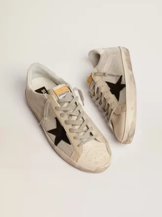 Herren-Super-Star aus Leder mit schwarzem Stern