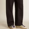 Herren-Super-Star aus Leder und Wildleder mit blauem Lederstern mit Eidechsenprint